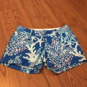 Lilly Pulitzer  Callahan shorts. Size 0.